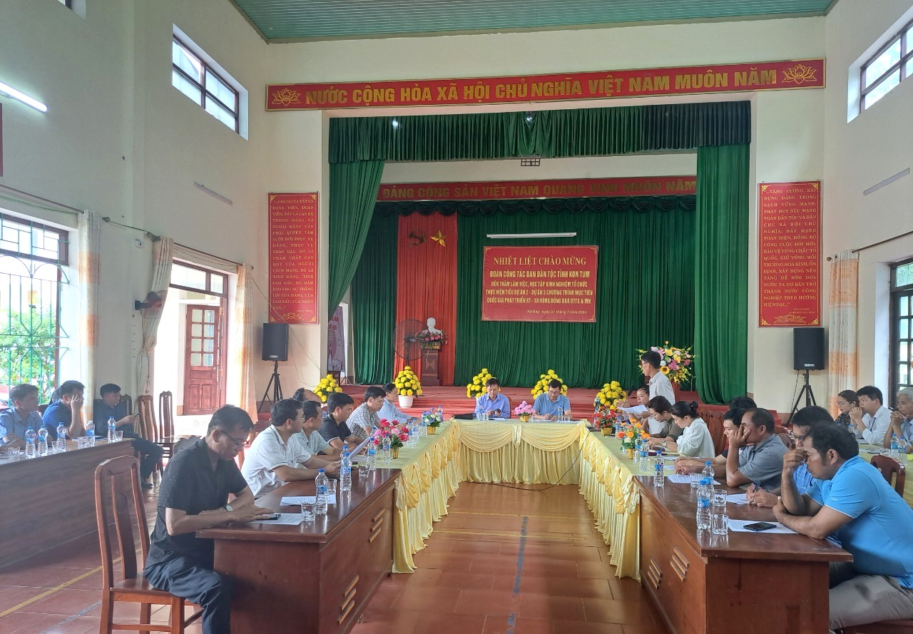 Đoàn công tác học tập, trao đổi kinh nghiệm về công tác quản lý, chỉ đạo, tổ chức triển khai thực hiện Chương trình mục tiêu quốc gia  năm 2024