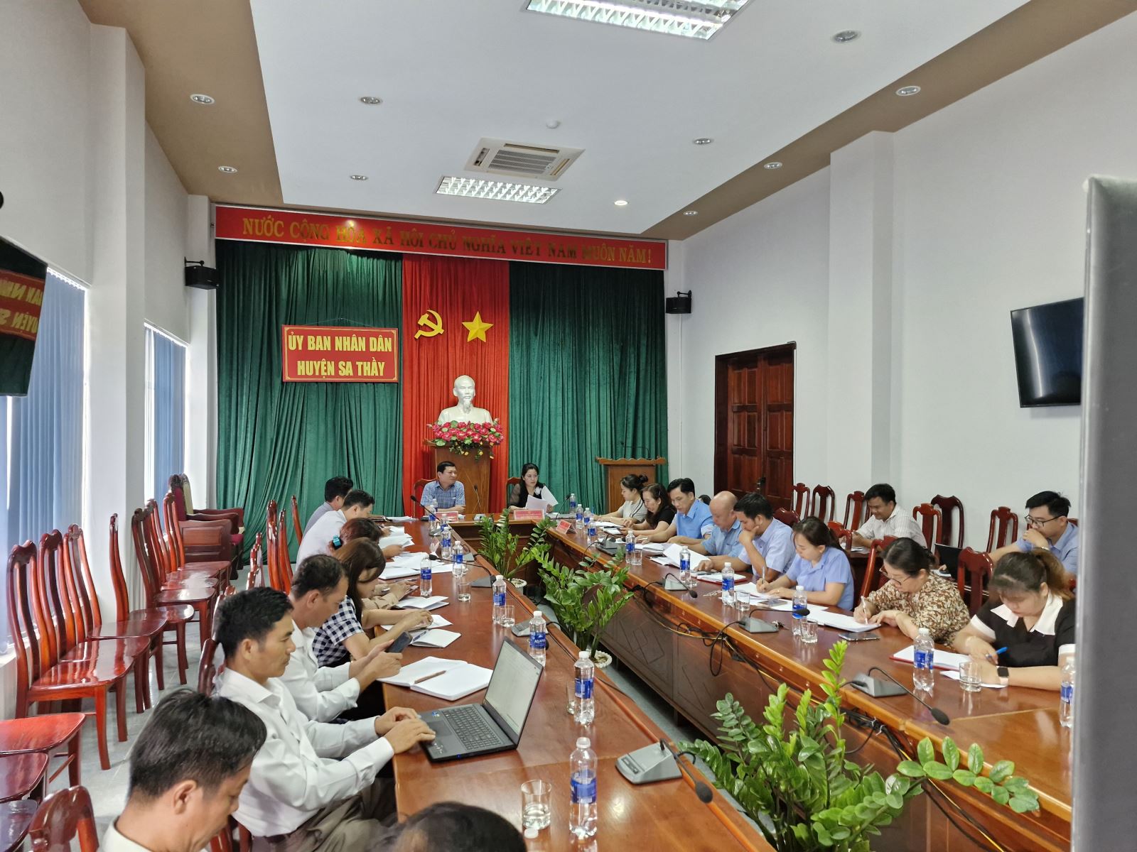 Kiểm tra tiến độ, công tác chuẩn bị tổ chức Đại hội đại biểu các dân tộc thiểu số cấp huyện, thành phố lần thứ IV, năm 2024 tại huyện Sa Thầy