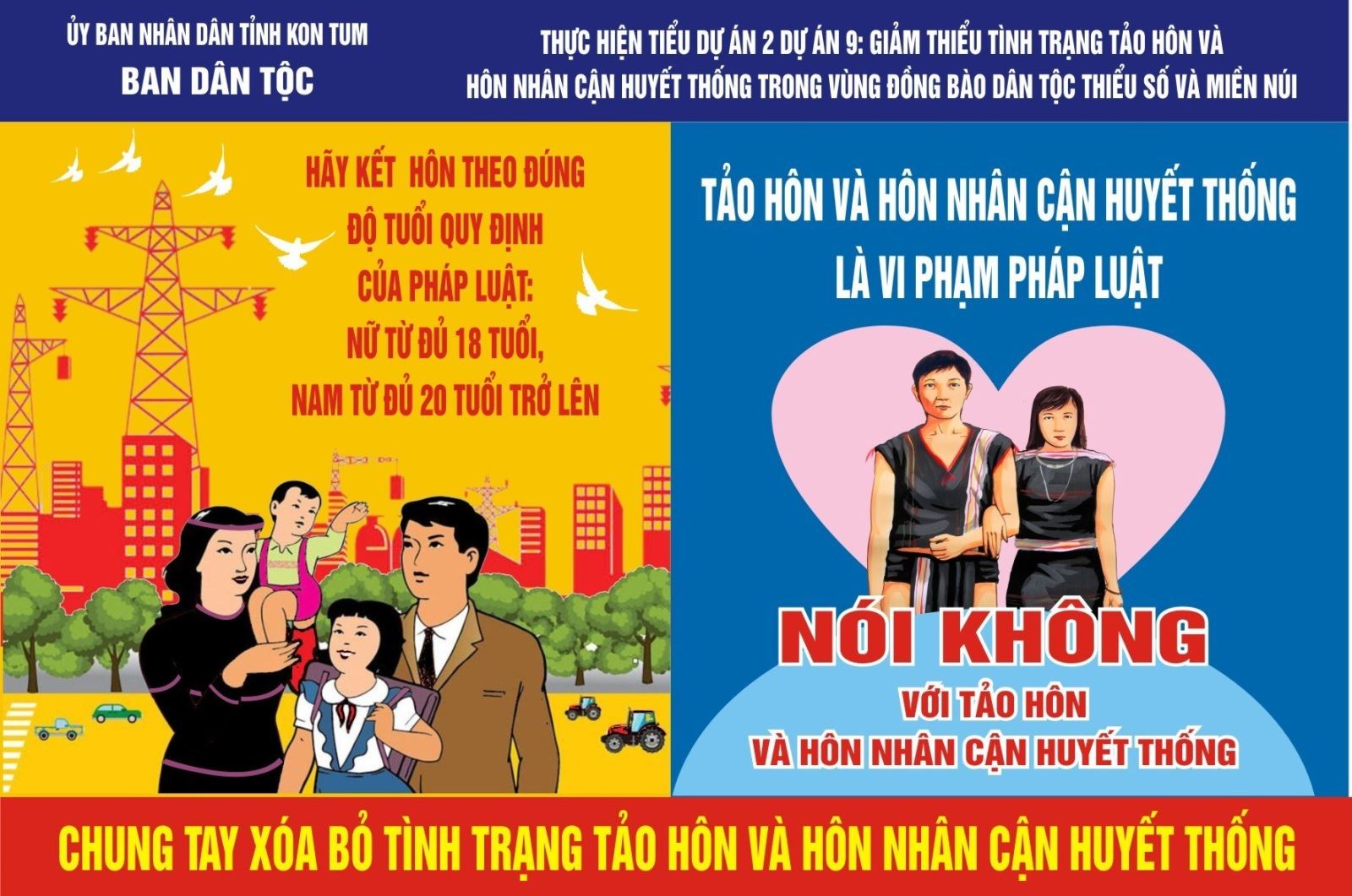 Kết quả thực hiện công tác giảm thiểu tình trạng tảo hôn và hôn nhân cận huyết thống năm 2023 trên địa bàn tỉnh Kon Tum